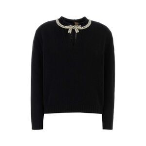 Valentino Garavani Women Black Wool Sweater